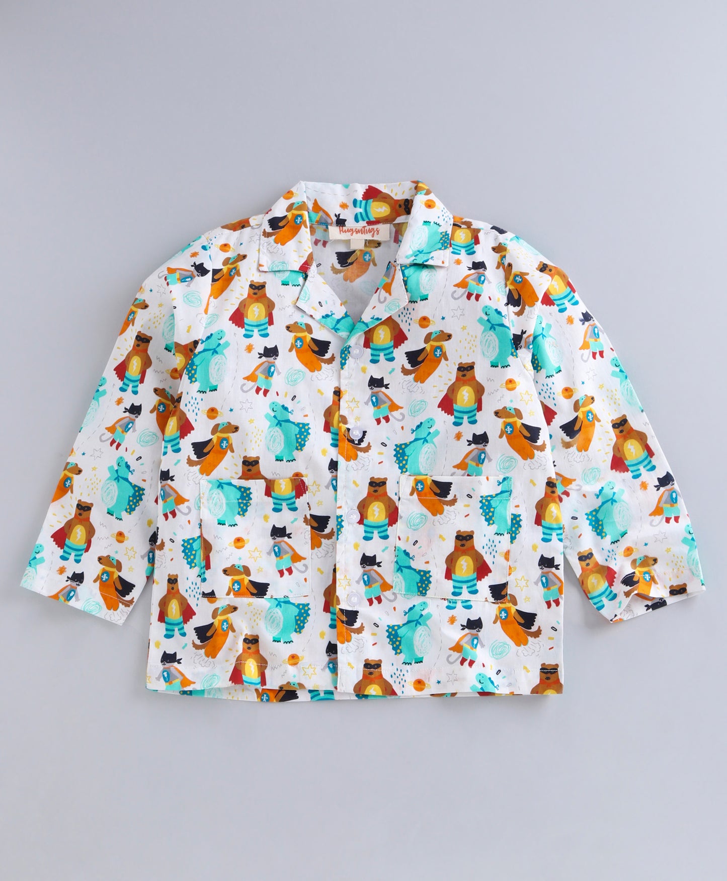 BEAR WITH MASK PRINT NIGHTSUIT