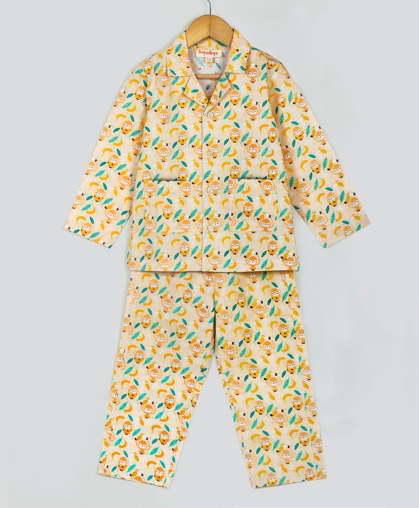 monkey and banana print nightsuit