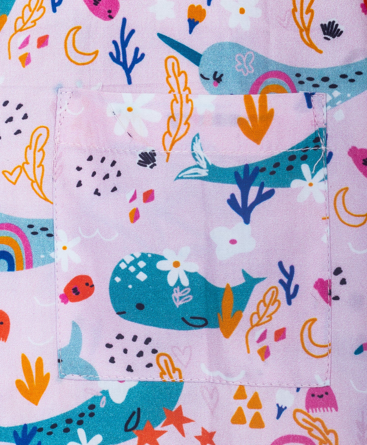 dolphin  and rainbow print nightsuit