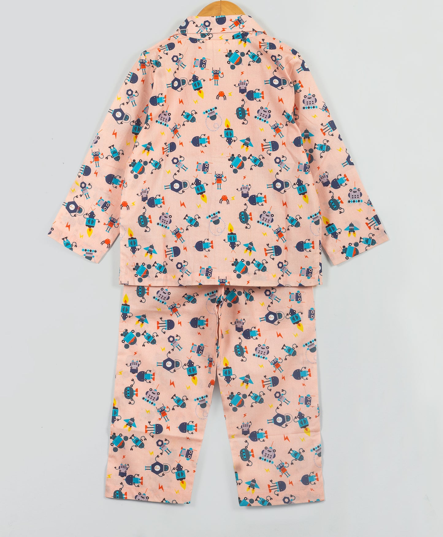 pink robot print nightsuit
