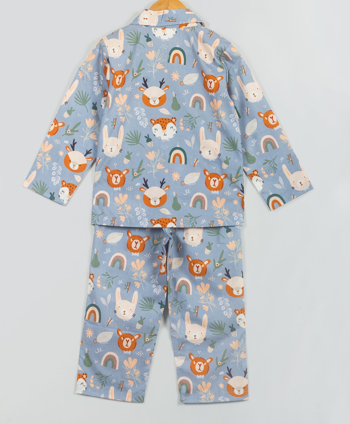 cottage buddies animals and rainbow print nightsuit