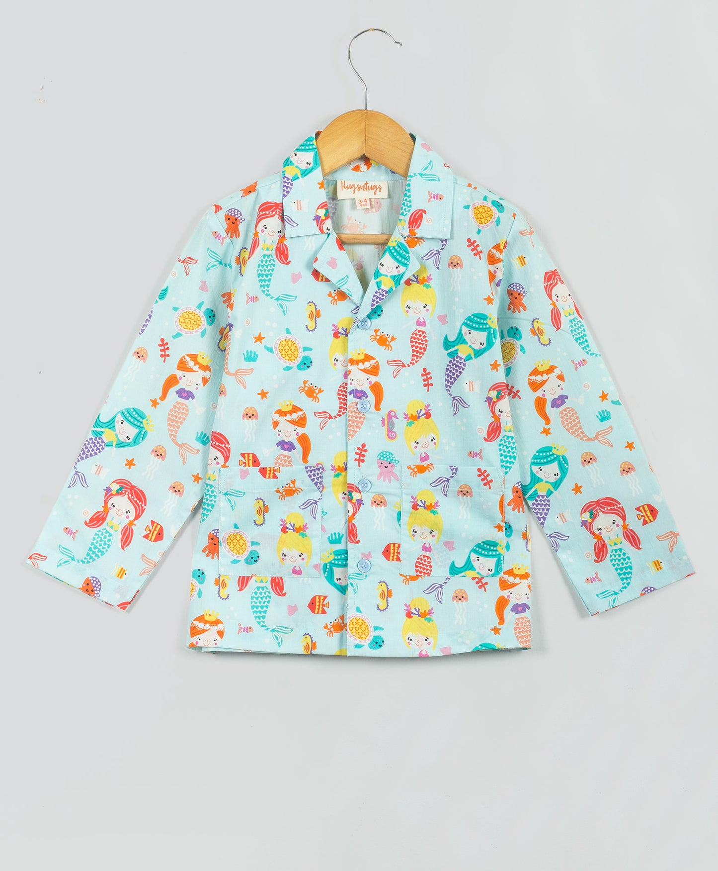 Mermaid and jellyfish print nightsuit
