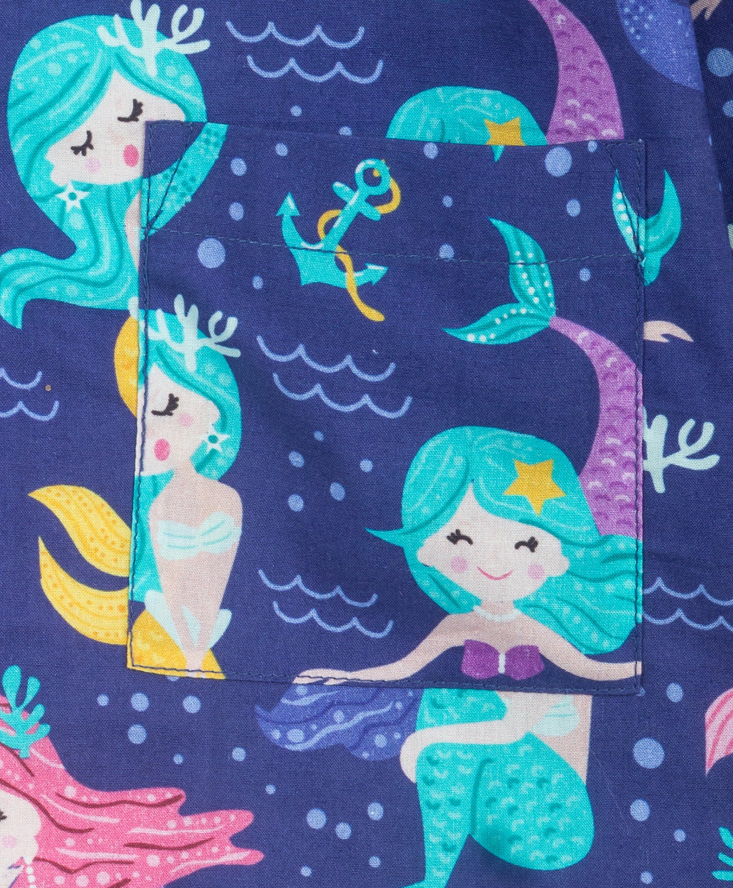 Mermaid and anchor print nightsuit