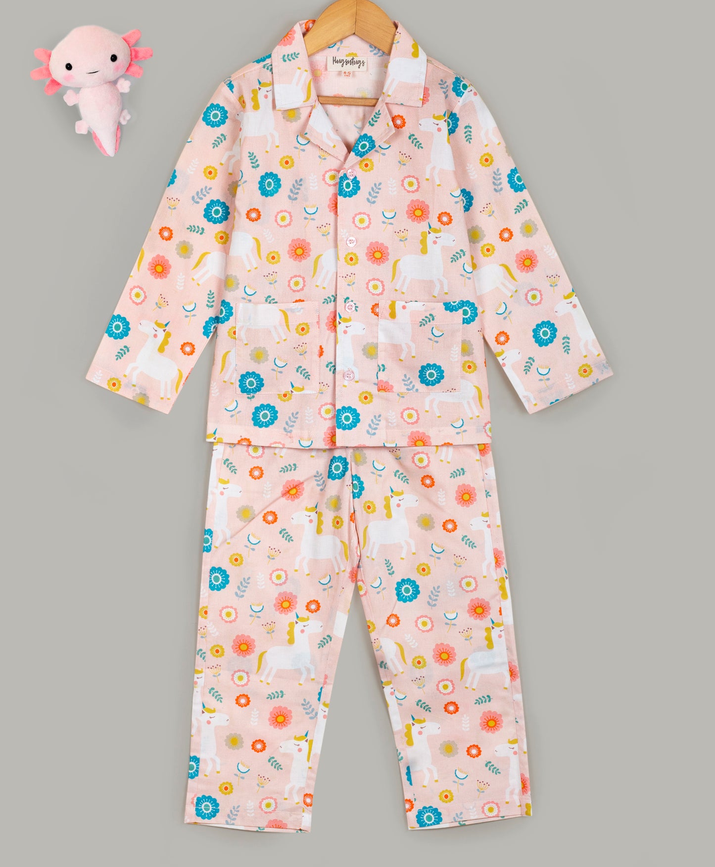 UNICORN AND FLOWER PRINT NIGHTSUIT