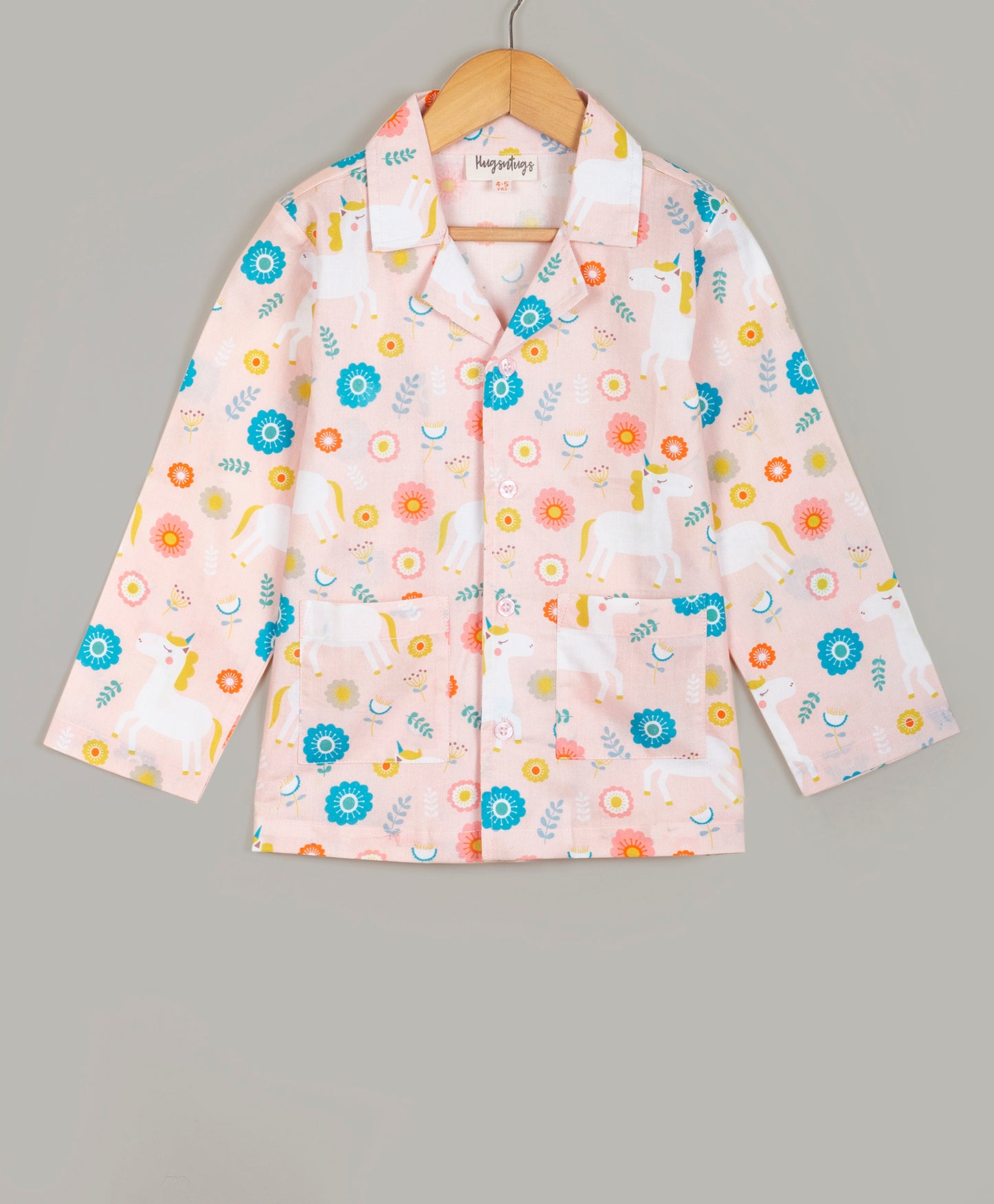 UNICORN AND FLOWER PRINT NIGHTSUIT