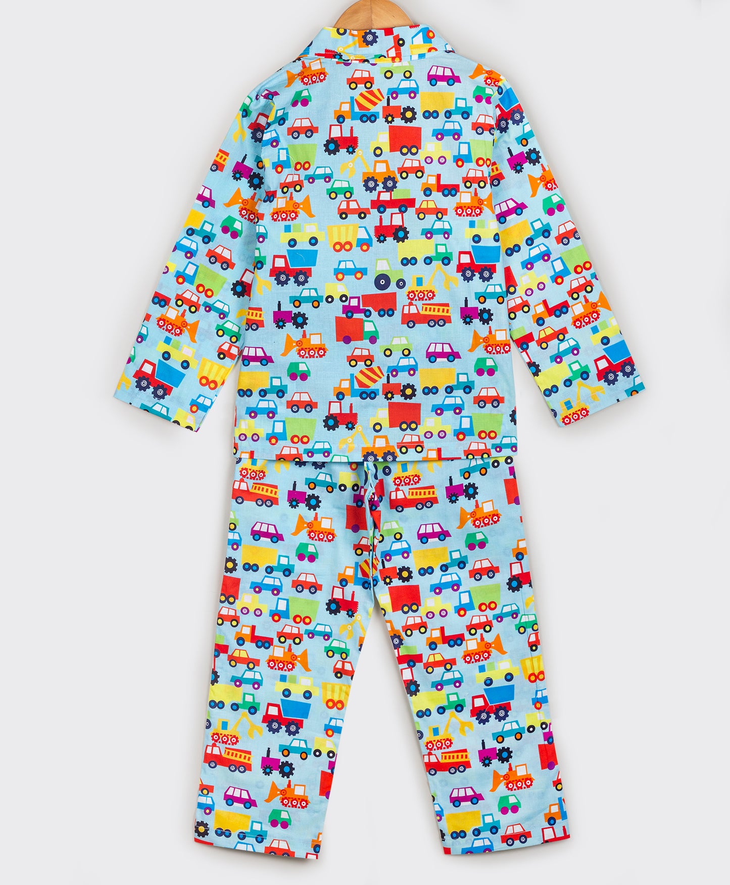 CONSTRUCTION VEHICLE PRINT NIGHTSUIT