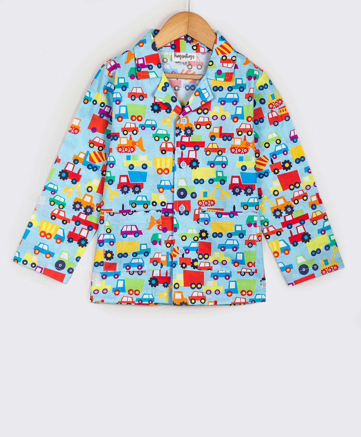 CONSTRUCTION VEHICLE PRINT NIGHTSUIT