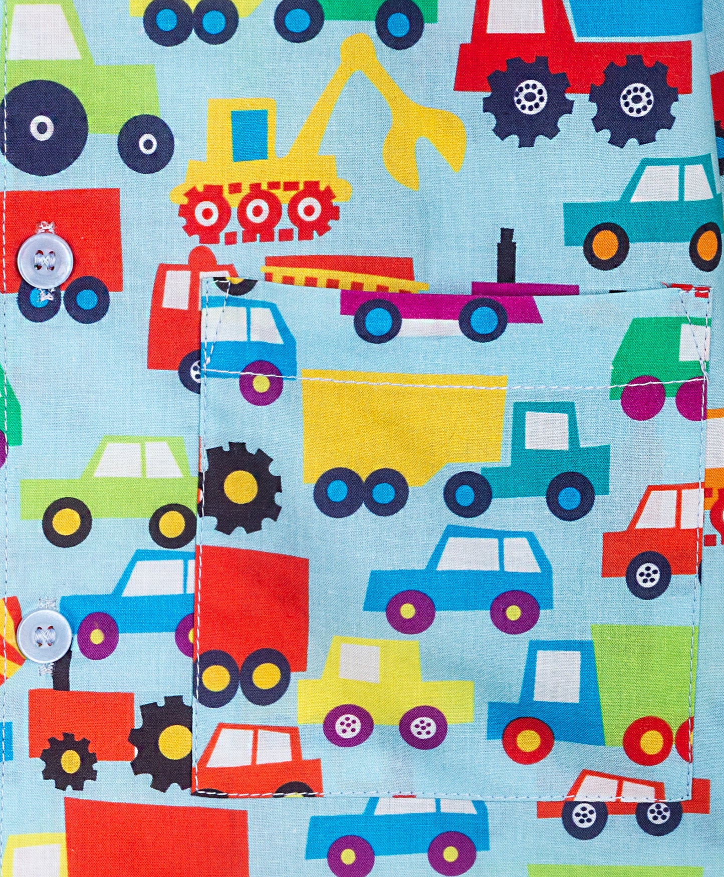 CONSTRUCTION VEHICLE PRINT NIGHTSUIT