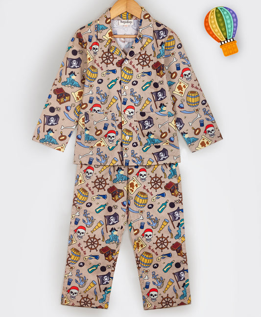 PIRATE AND ANCHOR PRINT NIGHTSUIT