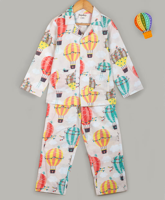 HOT AIR BALLOON PRINT NIGHTSUIT