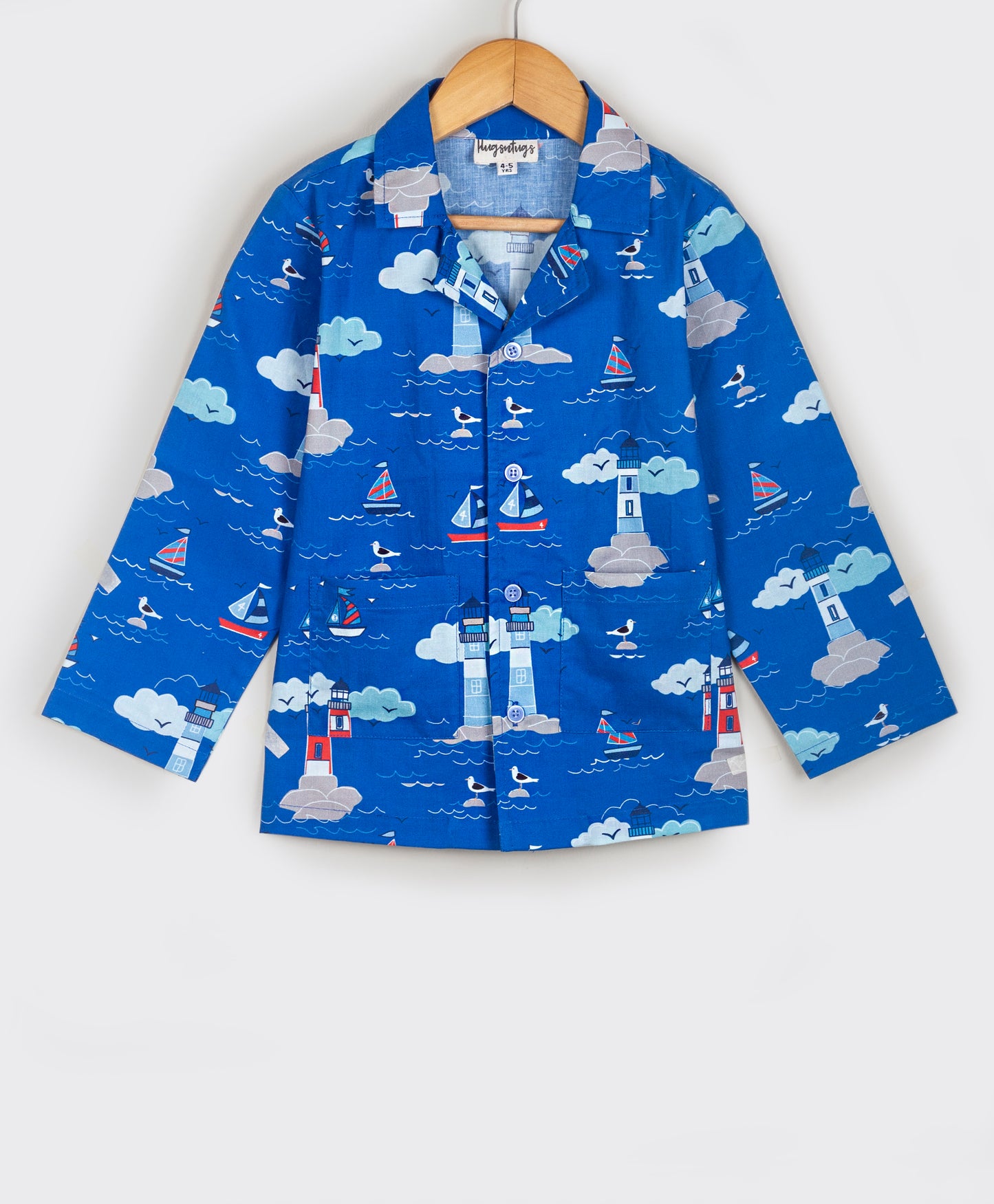 LIGHTHOUSE AND SHIP PRINT NIGHTSUIT