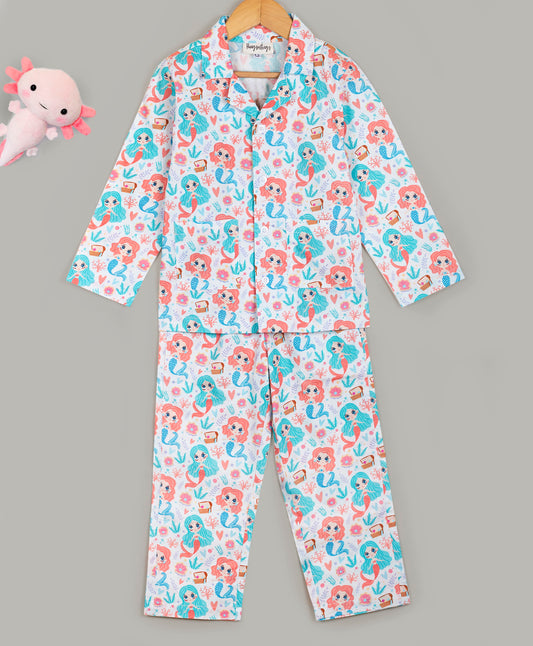 MERMAID PRINT NIGHT SUIT