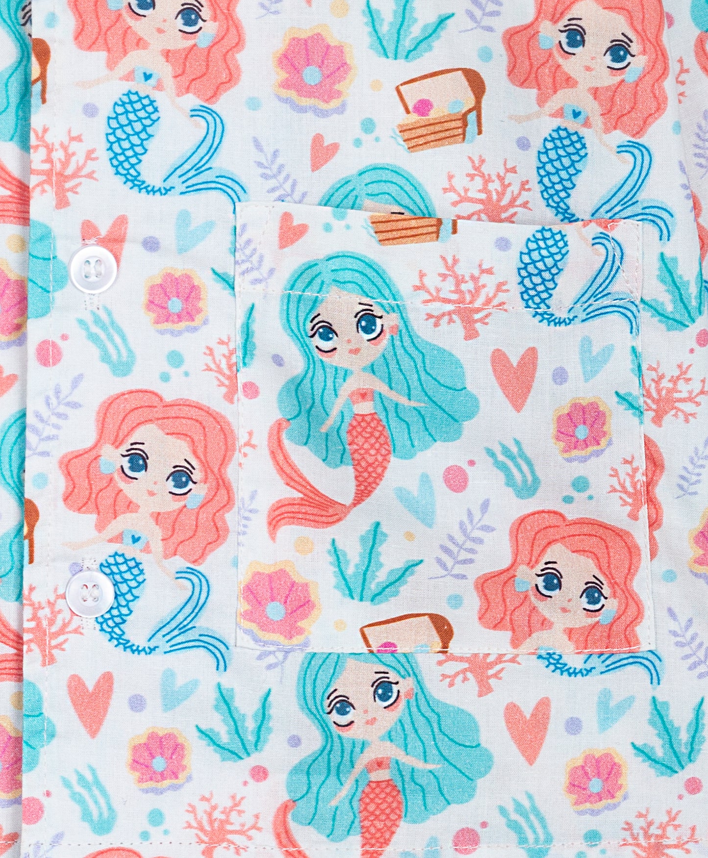 Mermaid Print Mom Nightsuit