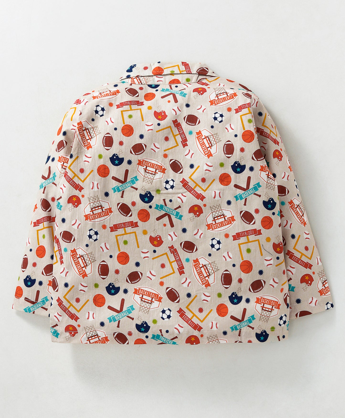 FOOTBALL AND HELMET PRINT NIGHTSUIT