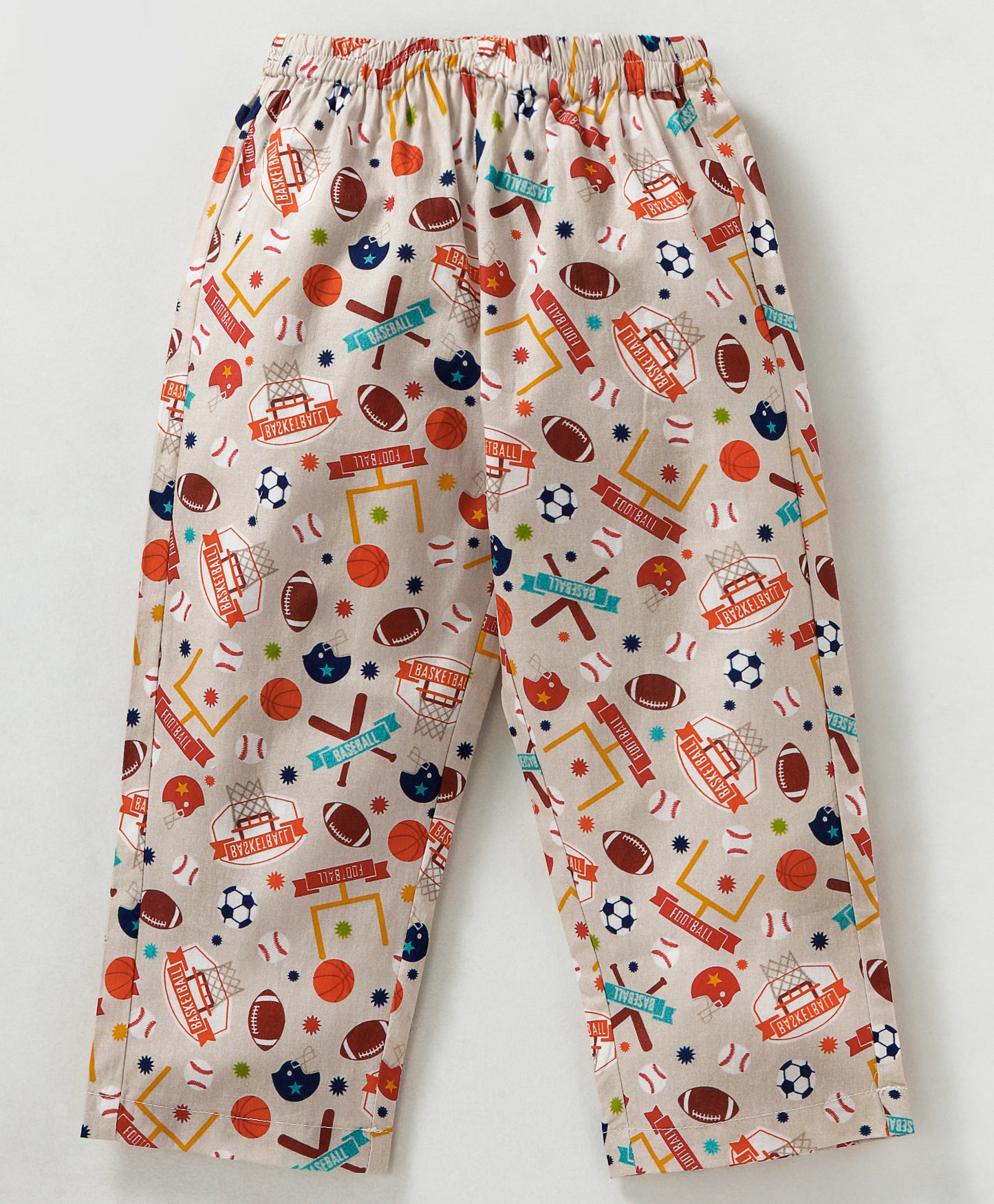FOOTBALL AND HELMET PRINT NIGHTSUIT