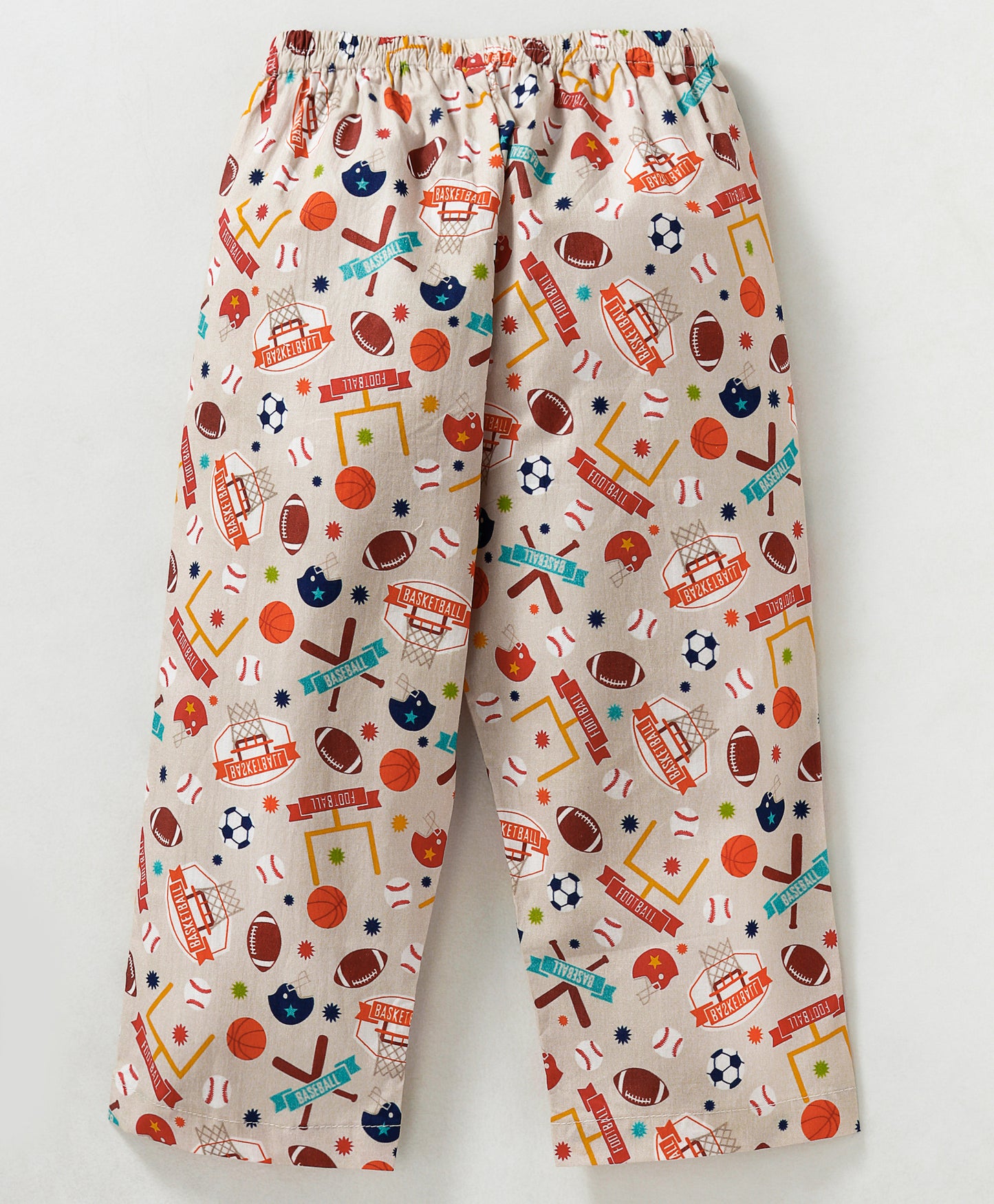 FOOTBALL AND HELMET PRINT NIGHTSUIT