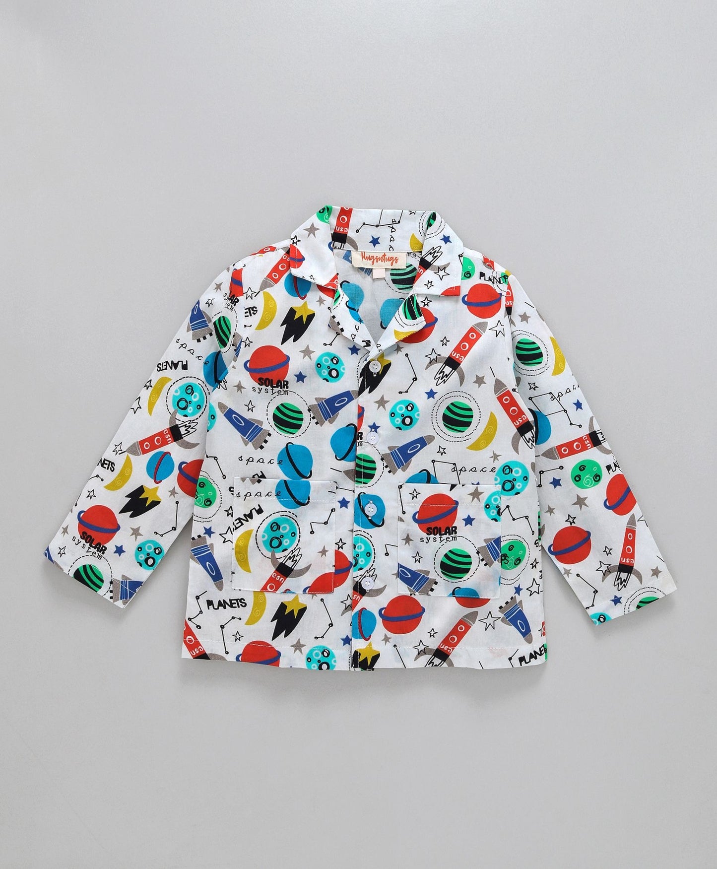 ROCKET AND SPACE PRINT NIGHTSUIT