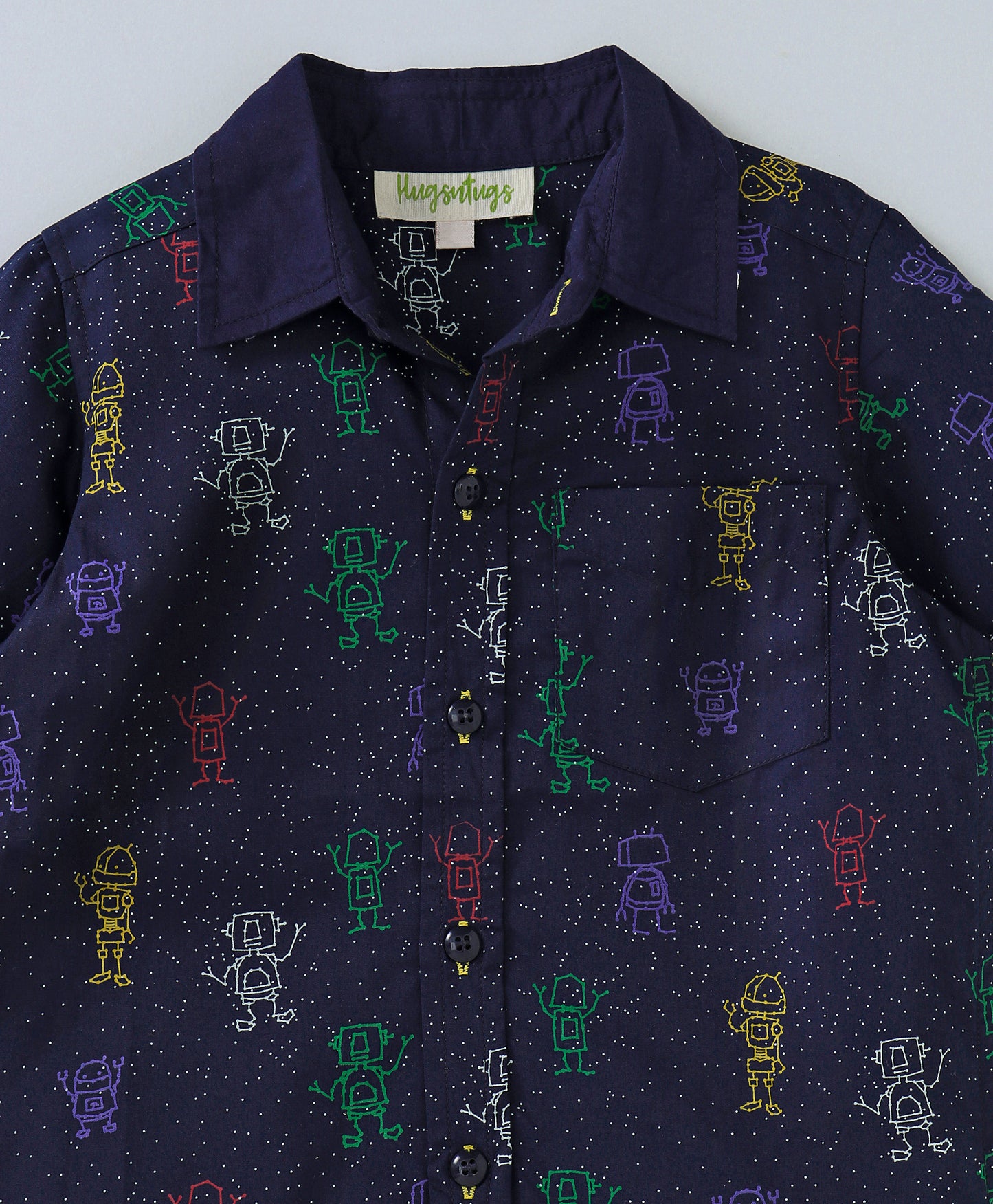 robot print shirt