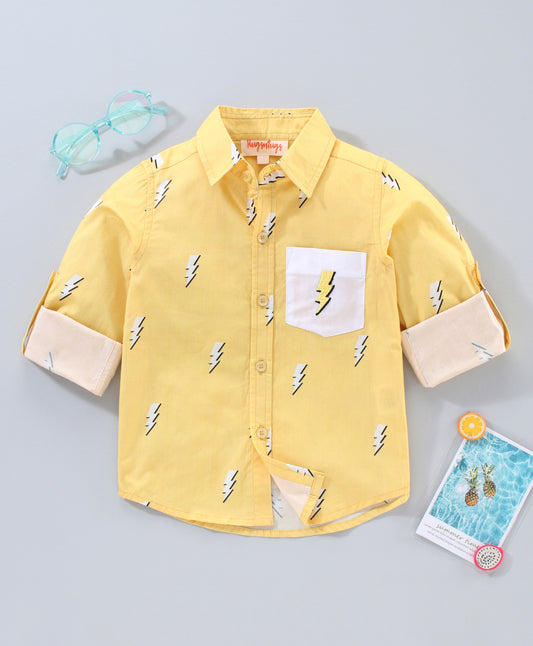 thunder print shirt