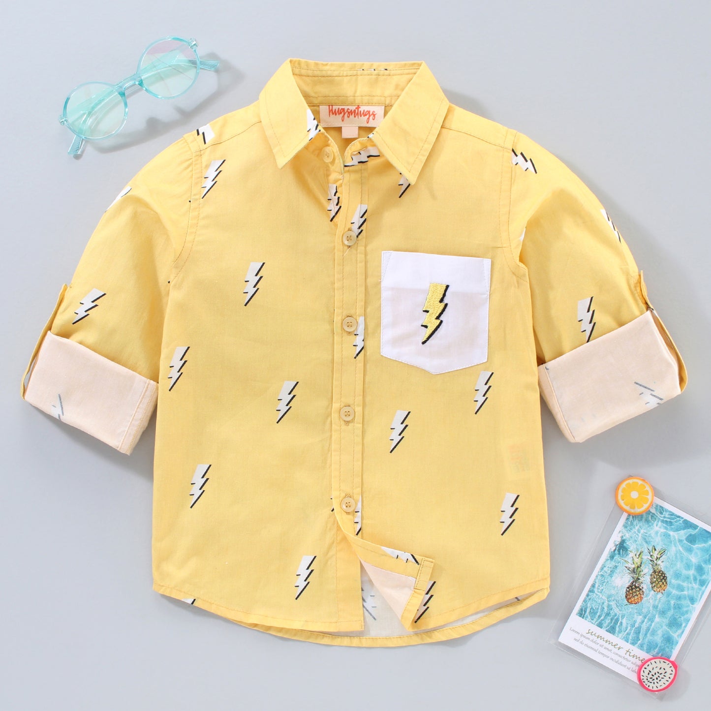 thunder print shirt