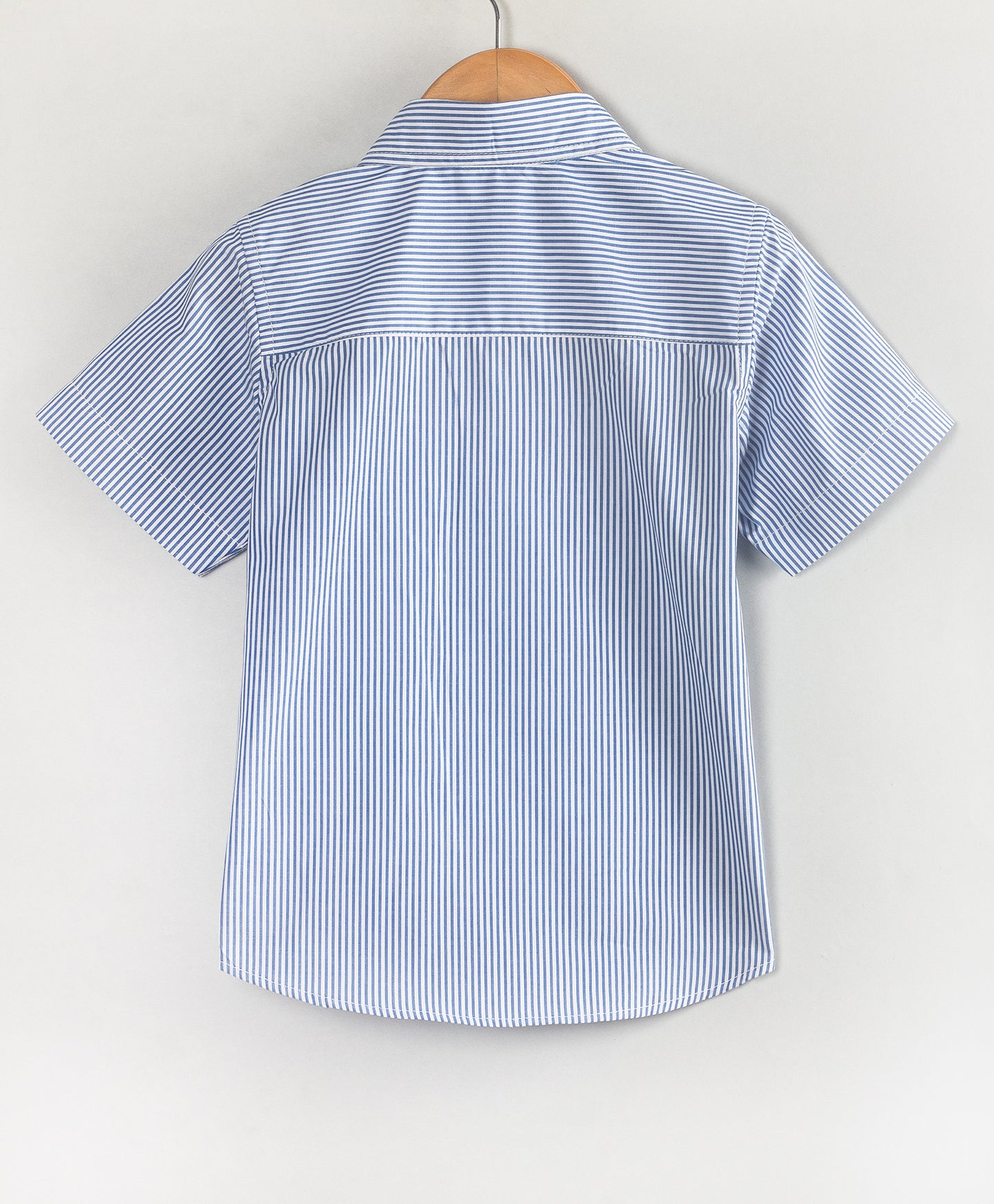 ALL OVER BLUE STRIPE PRINT BOYS SHIRT