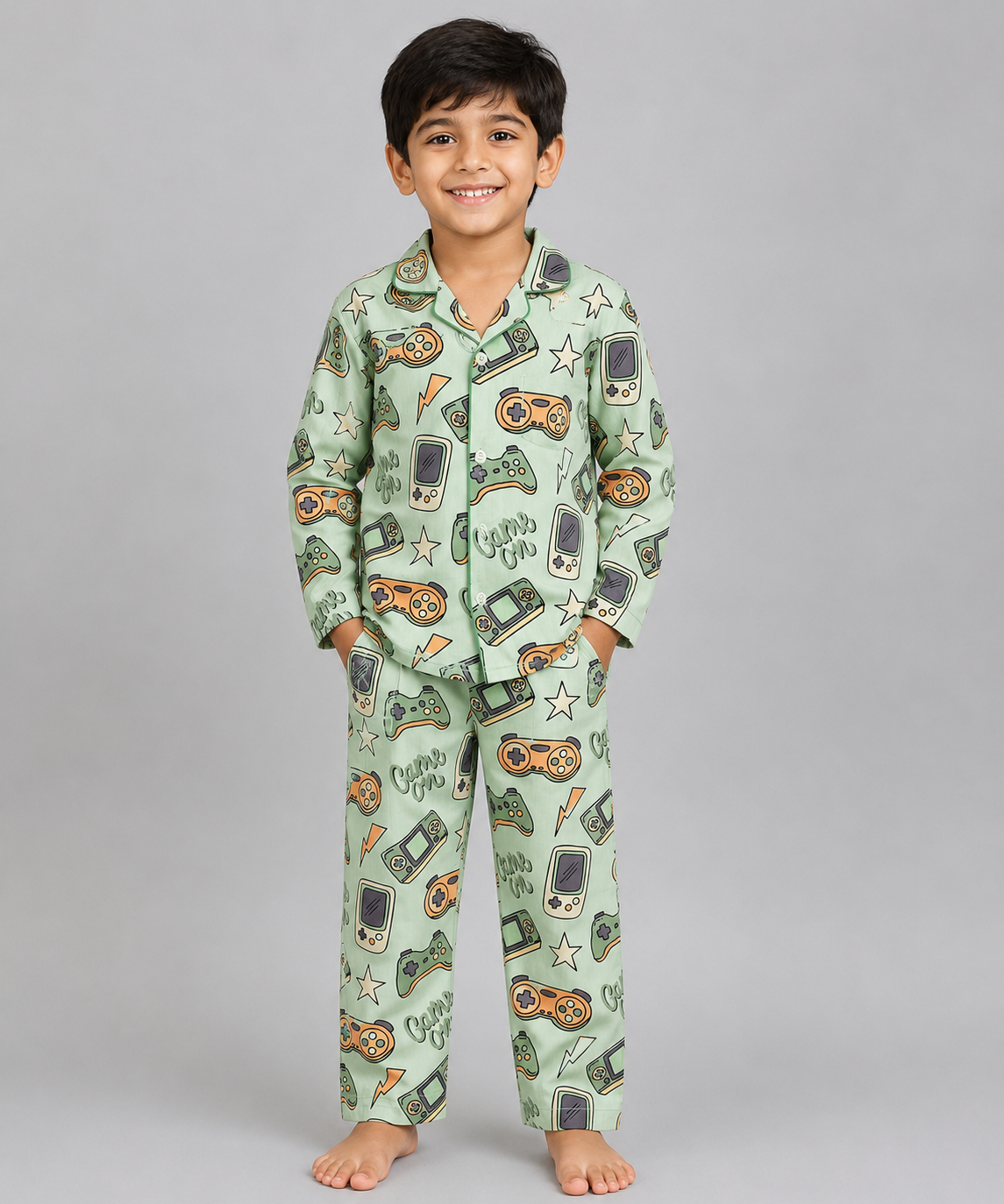 VIDEO GAMING PRINT NIGHT SUIT