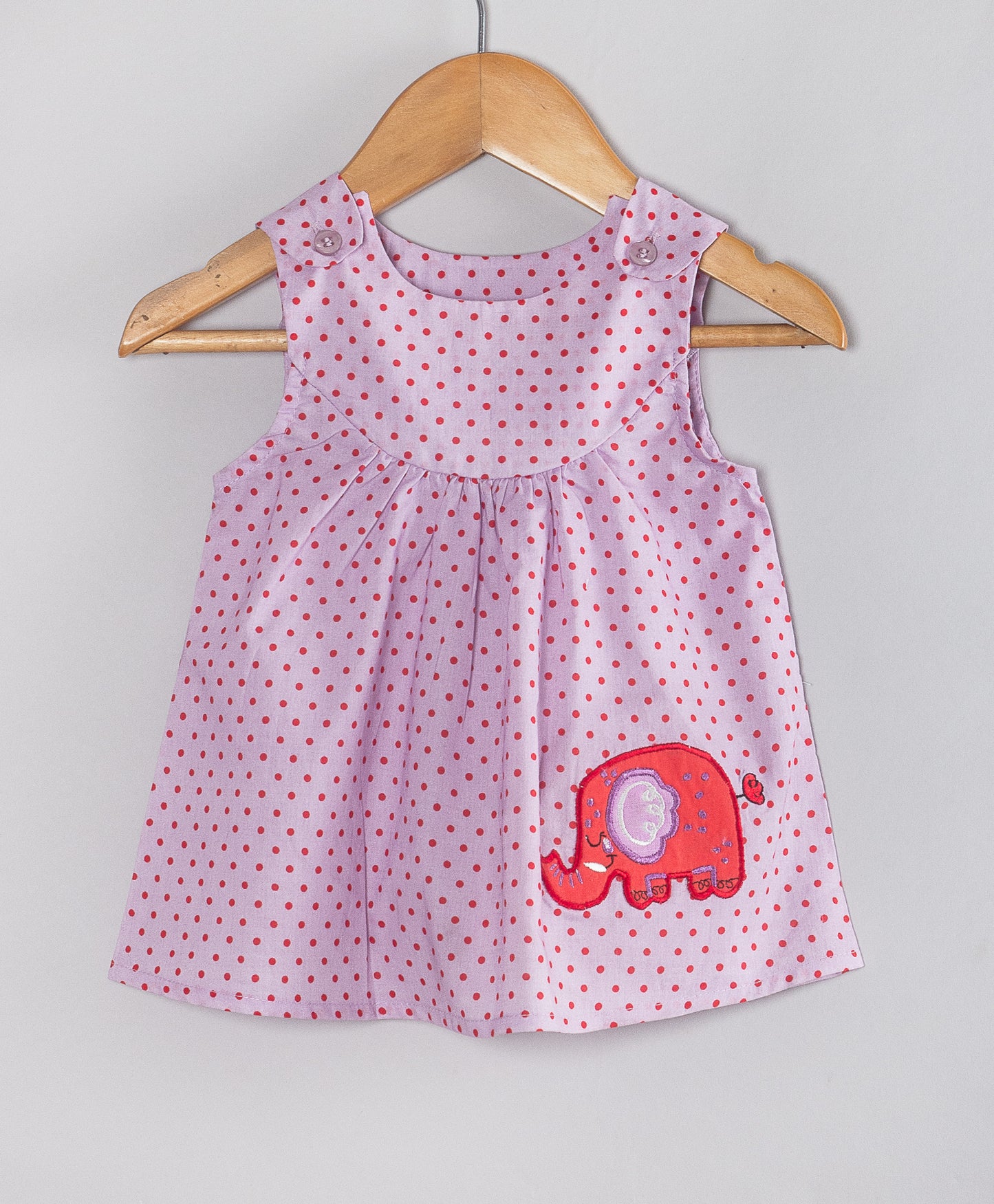 PURPLE DOT PRINT INFANT GIRLS SET
