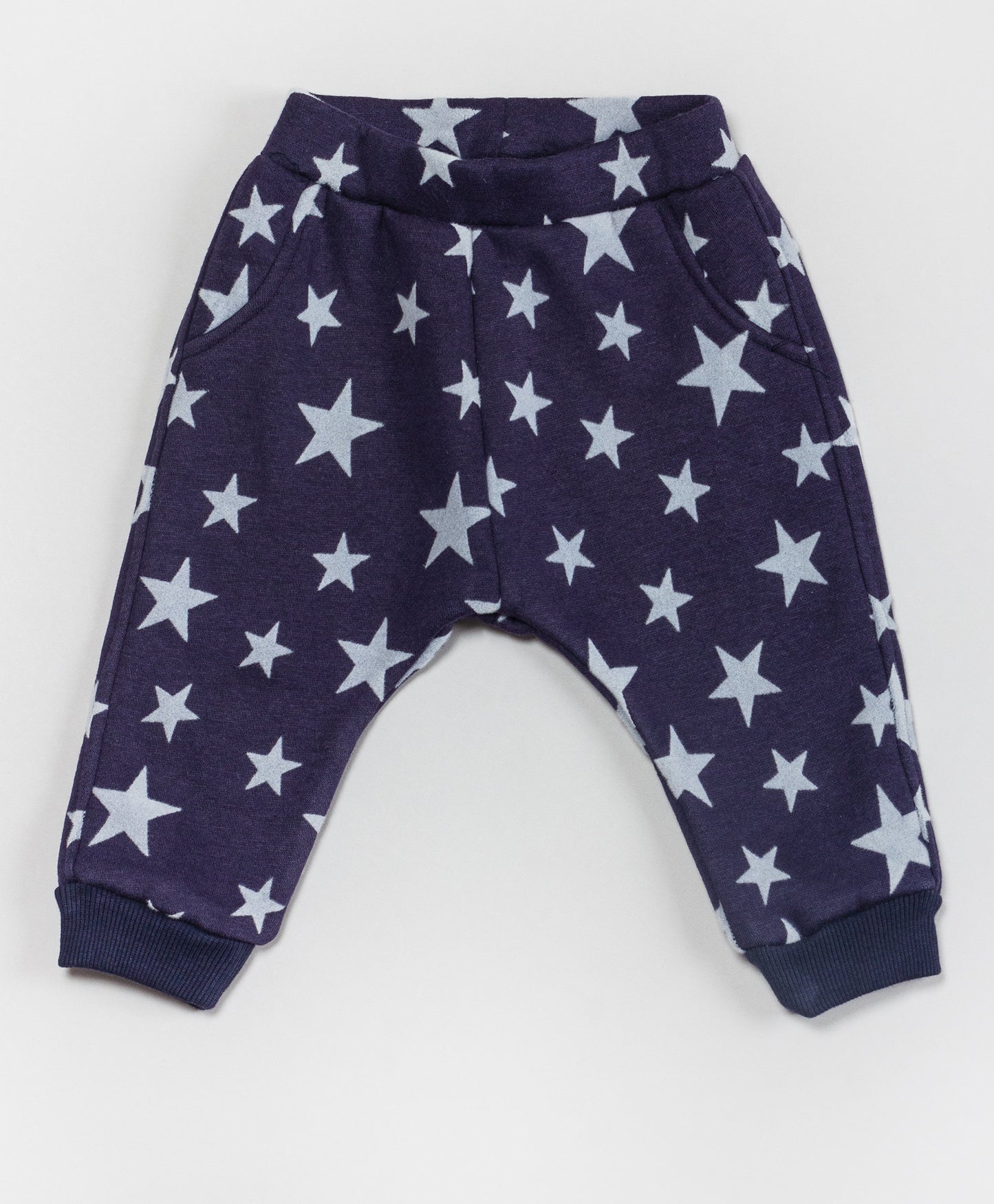 STAR PRINT WINTER INFANT ONESIE AND PJ SET