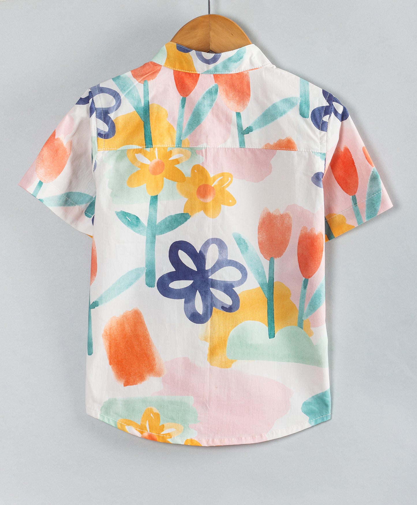 PASTEL FLORAL BOYS SHIRT