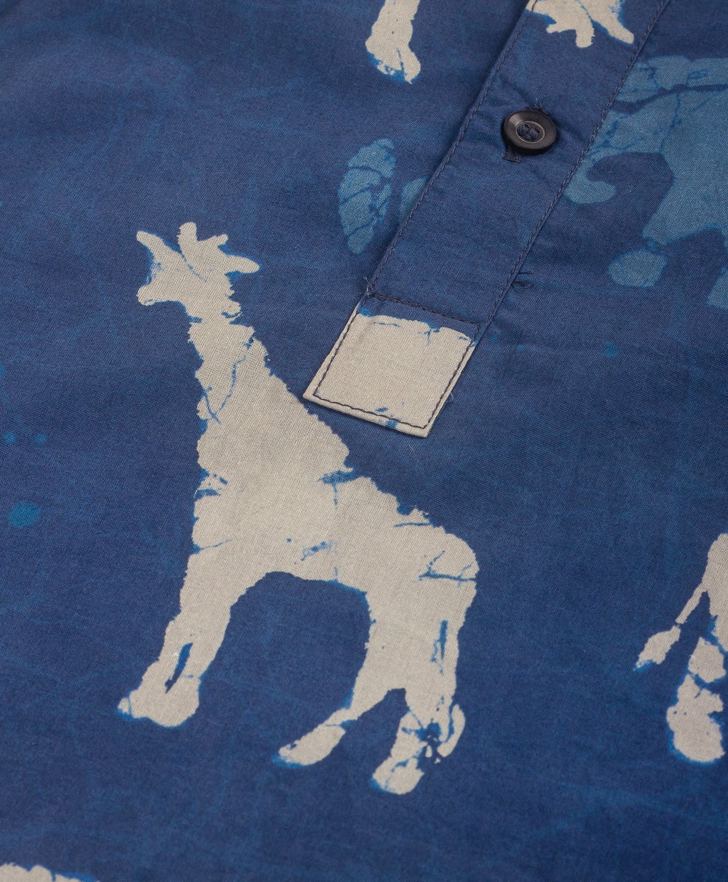 INDIGO ANIMAL PRINT BOYS SHIRT