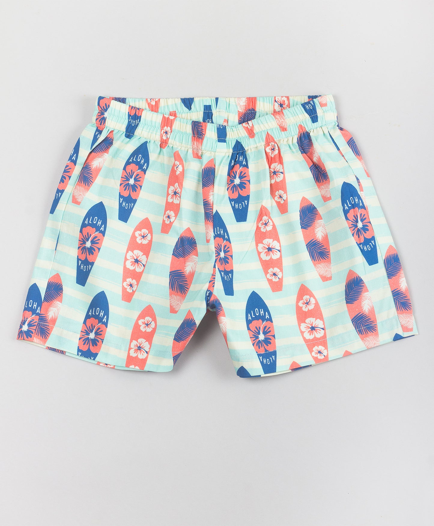 SURFBOARD PRINT SHORTS SET