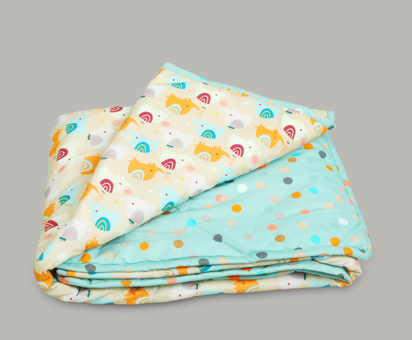 ELEPHANT AND DOT PRINT COT SET