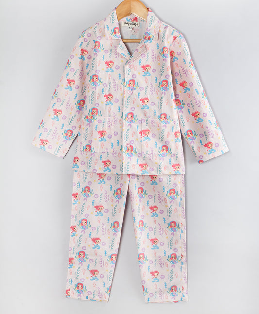 MERMAID PRINT COTTON NIGHTSUIT