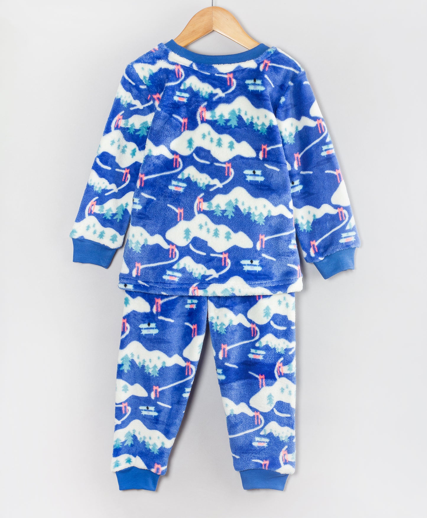 SNOW SLOPES PRINT POLAR FLEECE TRACKSUIT