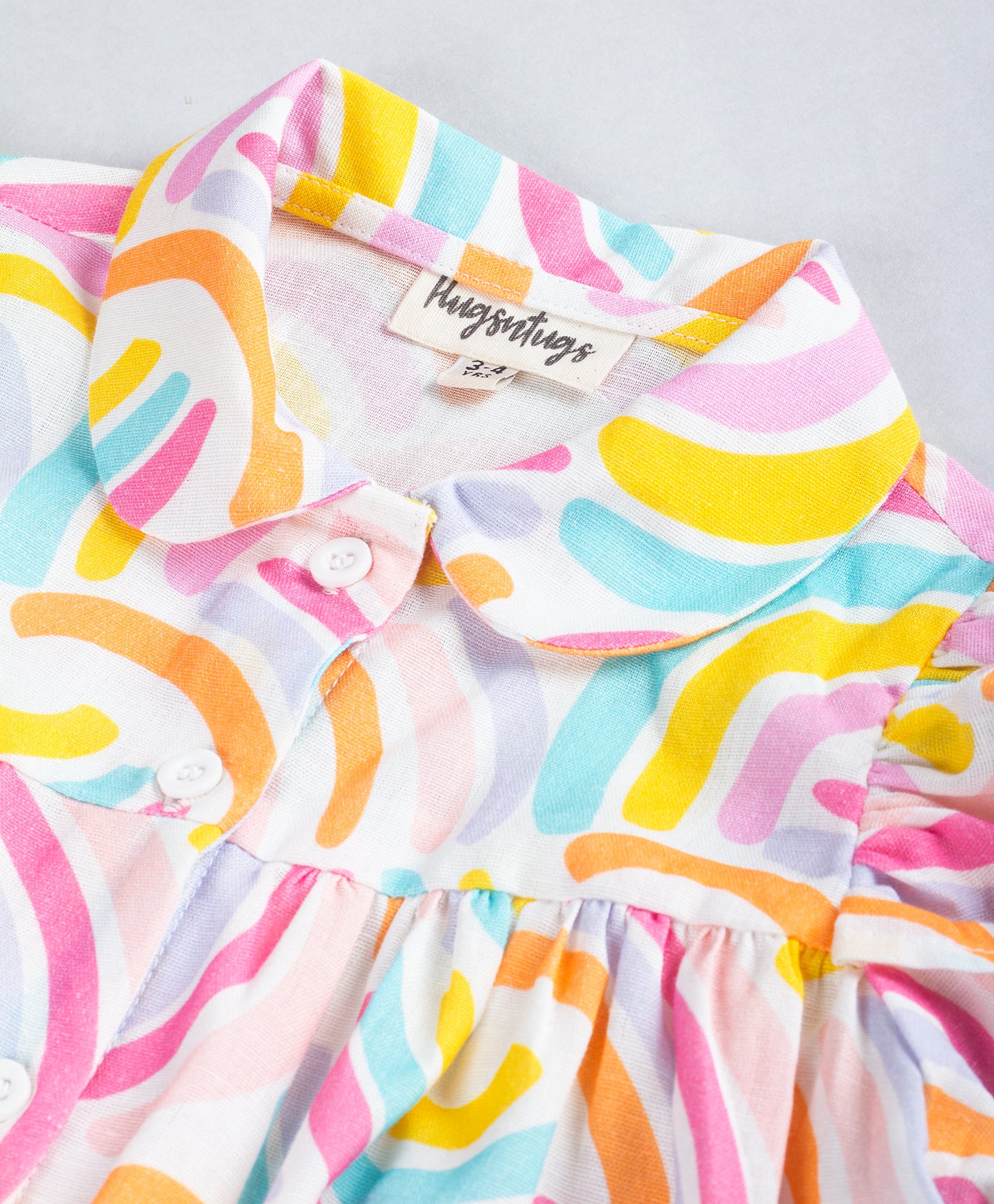MULTI COLOR RIBBON PRINT TOP
