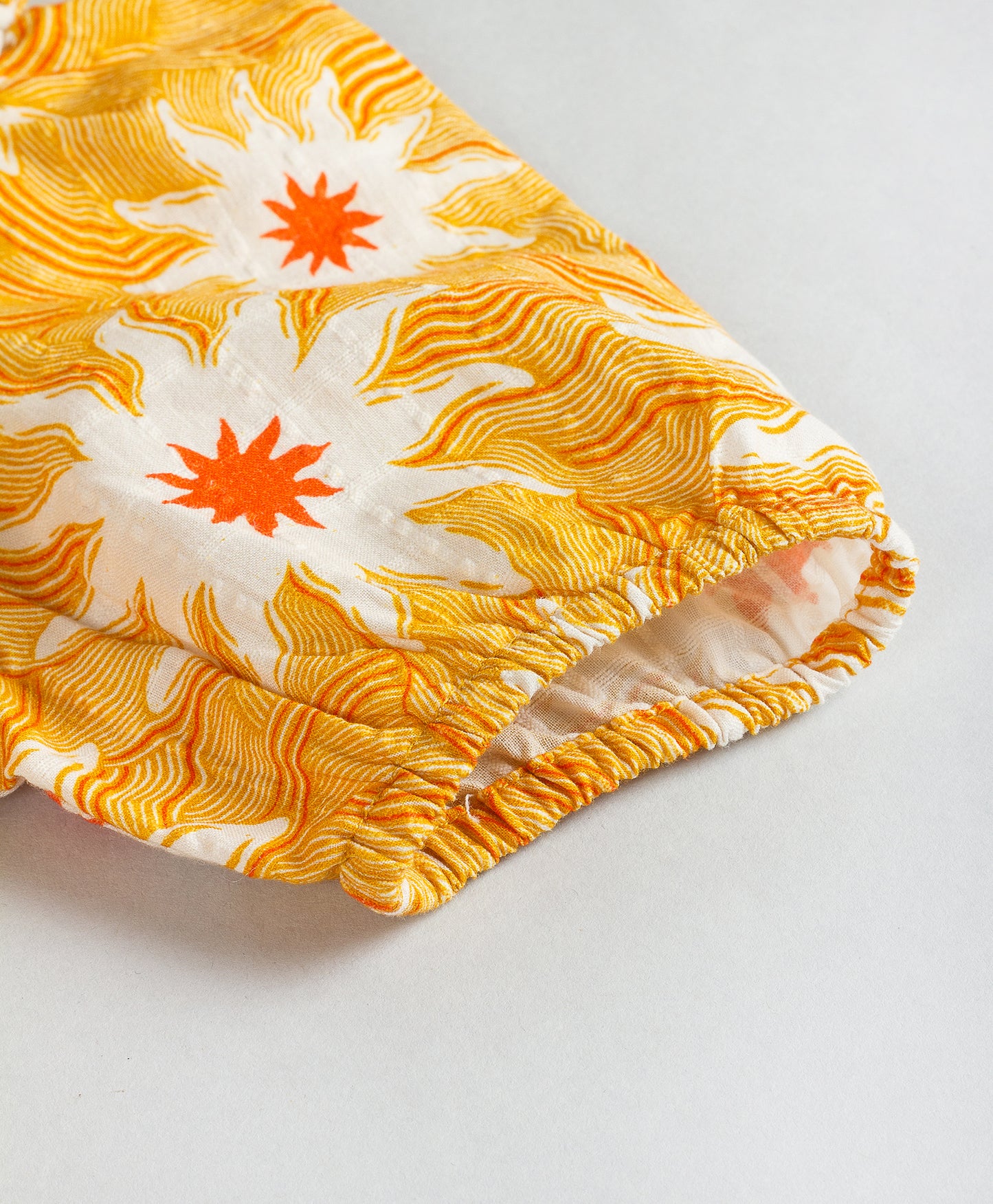 YELLOW FLORAL PRINT TIERED DRESS