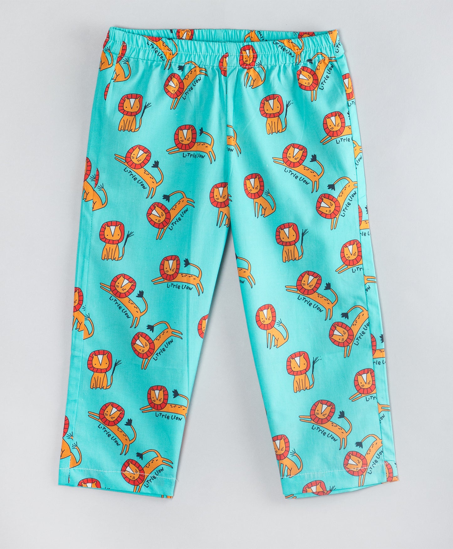 LION PRINT COTTON NIGHTSUIT