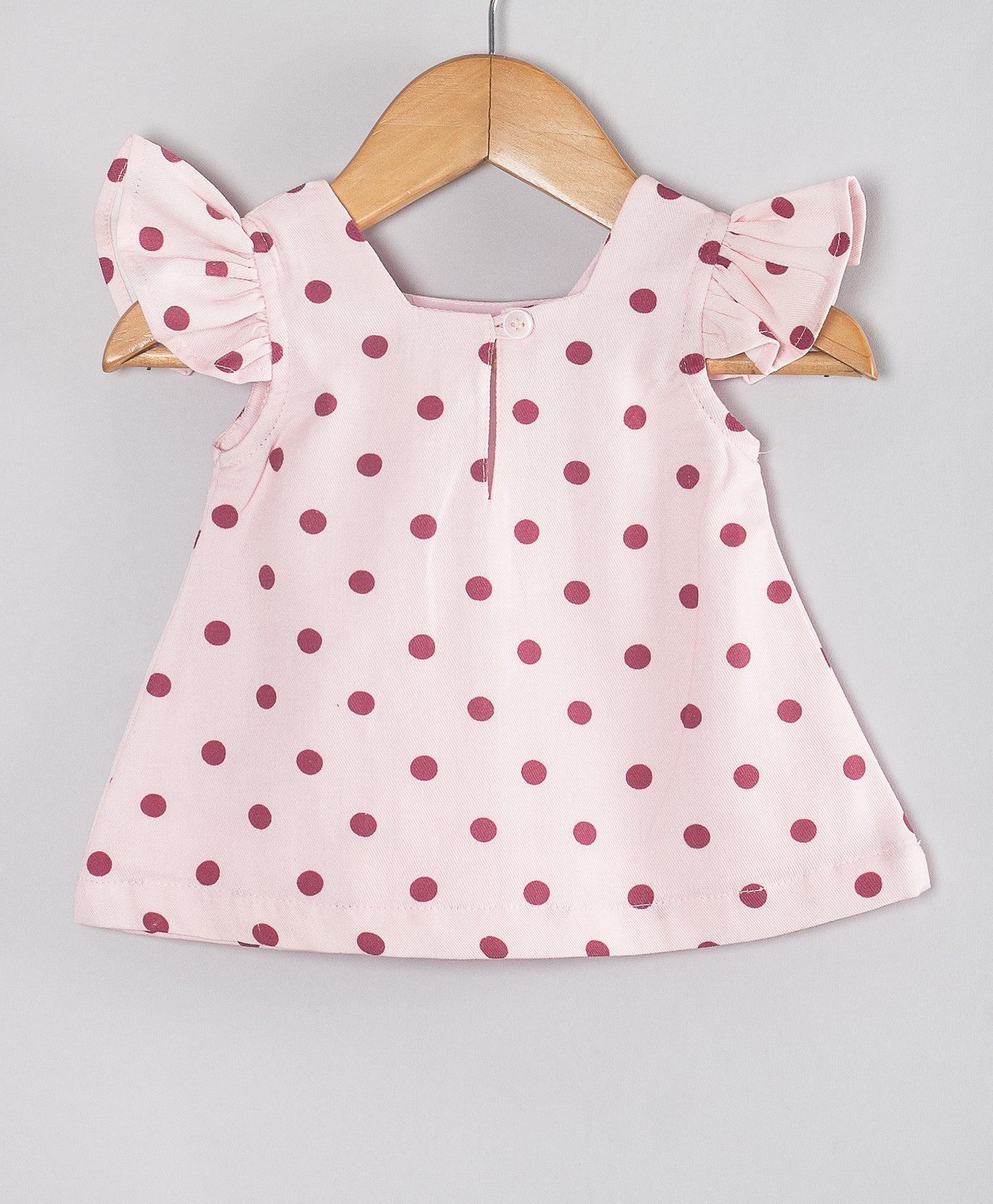 DOT PRINT INFANT SET WITH CUPCAKE PATCHWORK