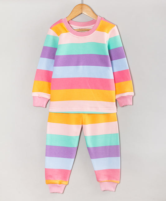 MULTI STRIPE PRINT TRACKSUIT