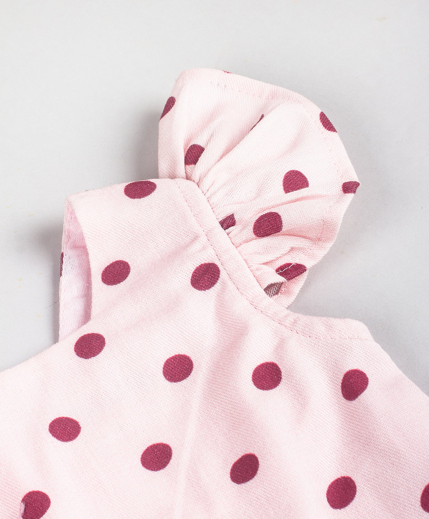 DOT PRINT INFANT SET WITH CUPCAKE PATCHWORK