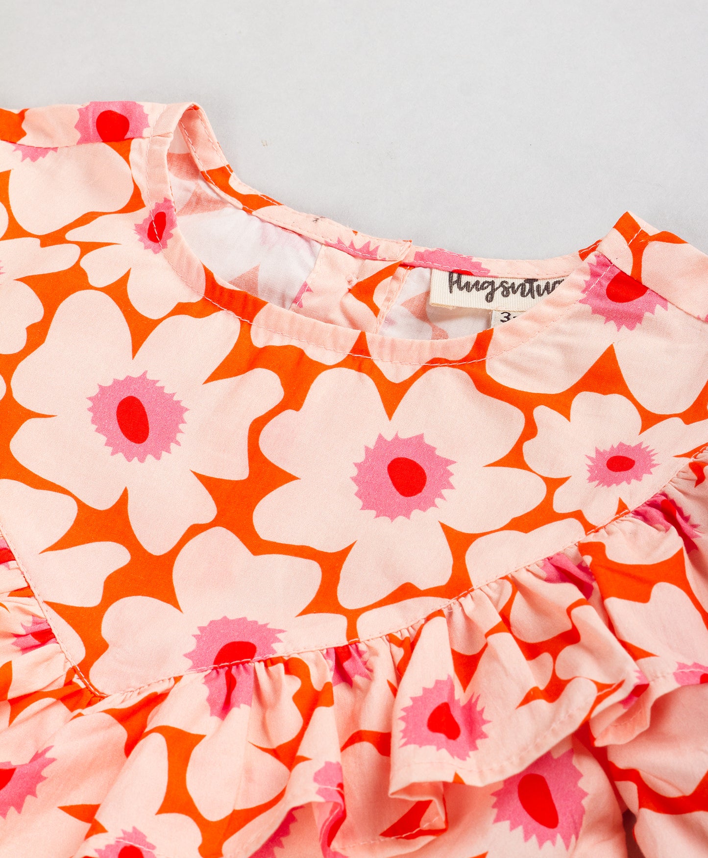 ALL OVER FLORAL PRINT COLD SHOULDER TOP