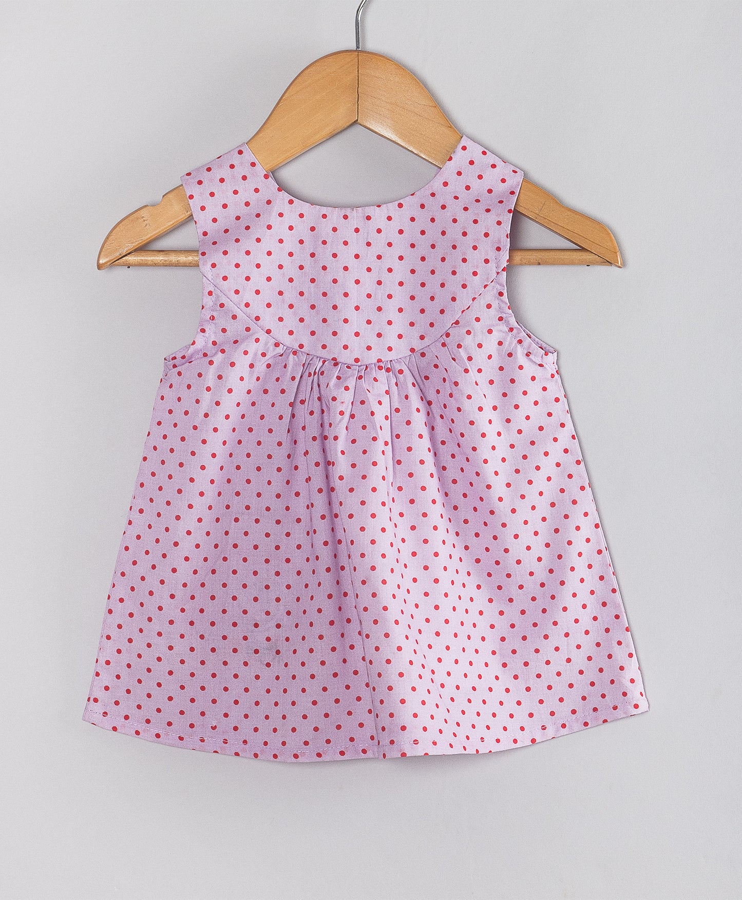 PURPLE DOT PRINT INFANT GIRLS SET