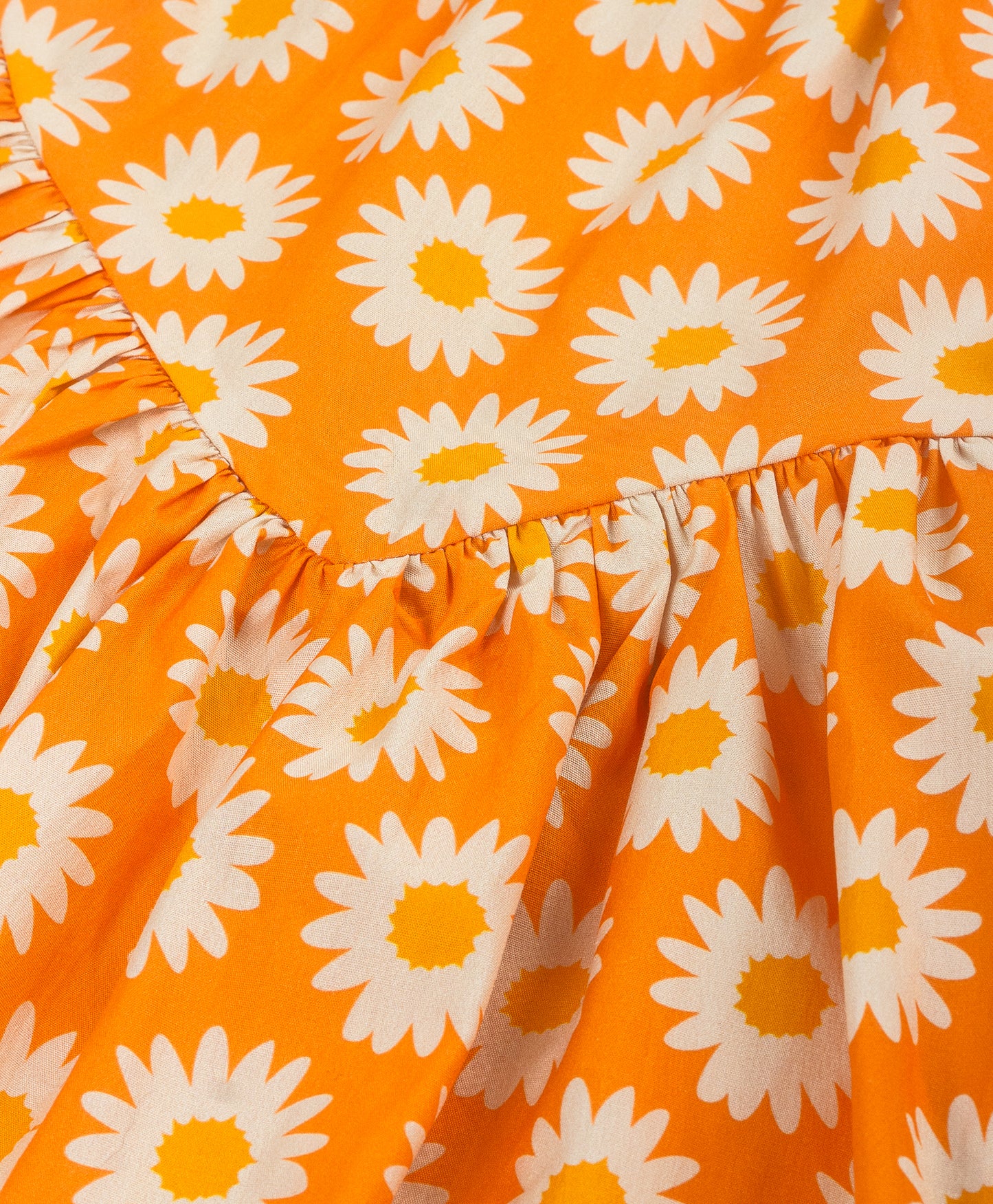 ORANGE SUNFLOWER PRINT DRESS