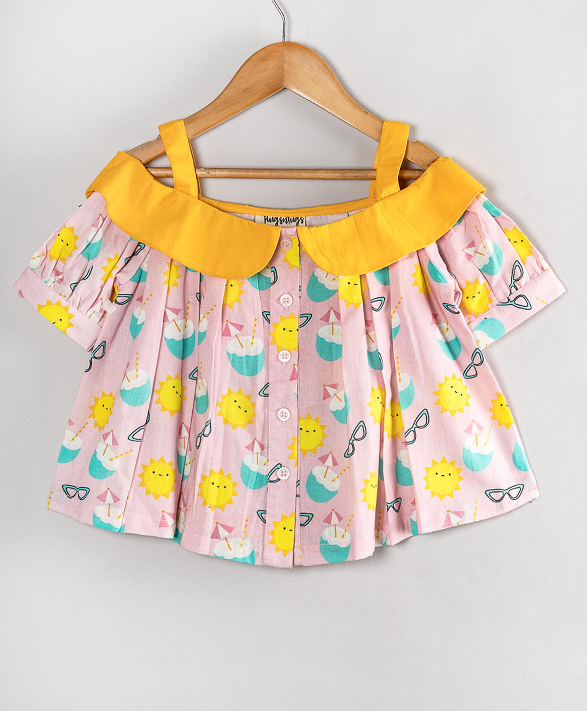 SUNNY DAY PRINT TOP WITH SHOULDER STRAPS