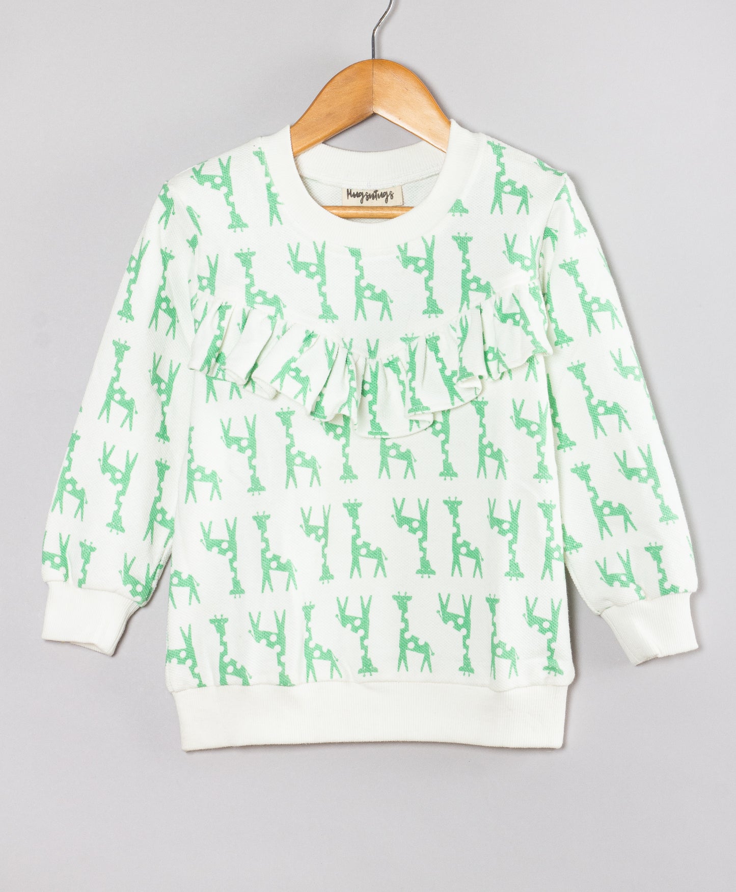 GIRAFFE PRINT WINTER TOP