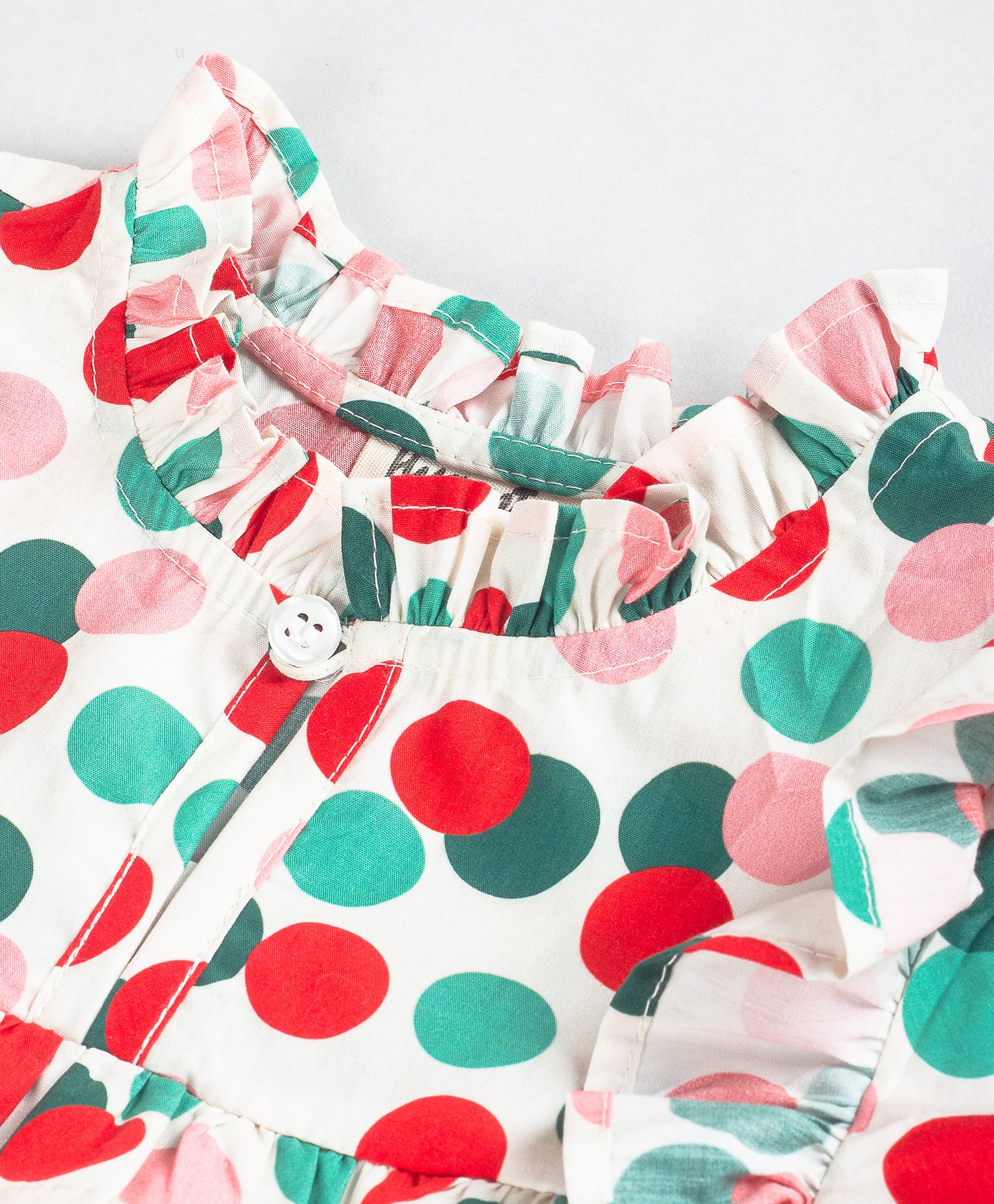 CHRISTMAS DOT PRINT TOP