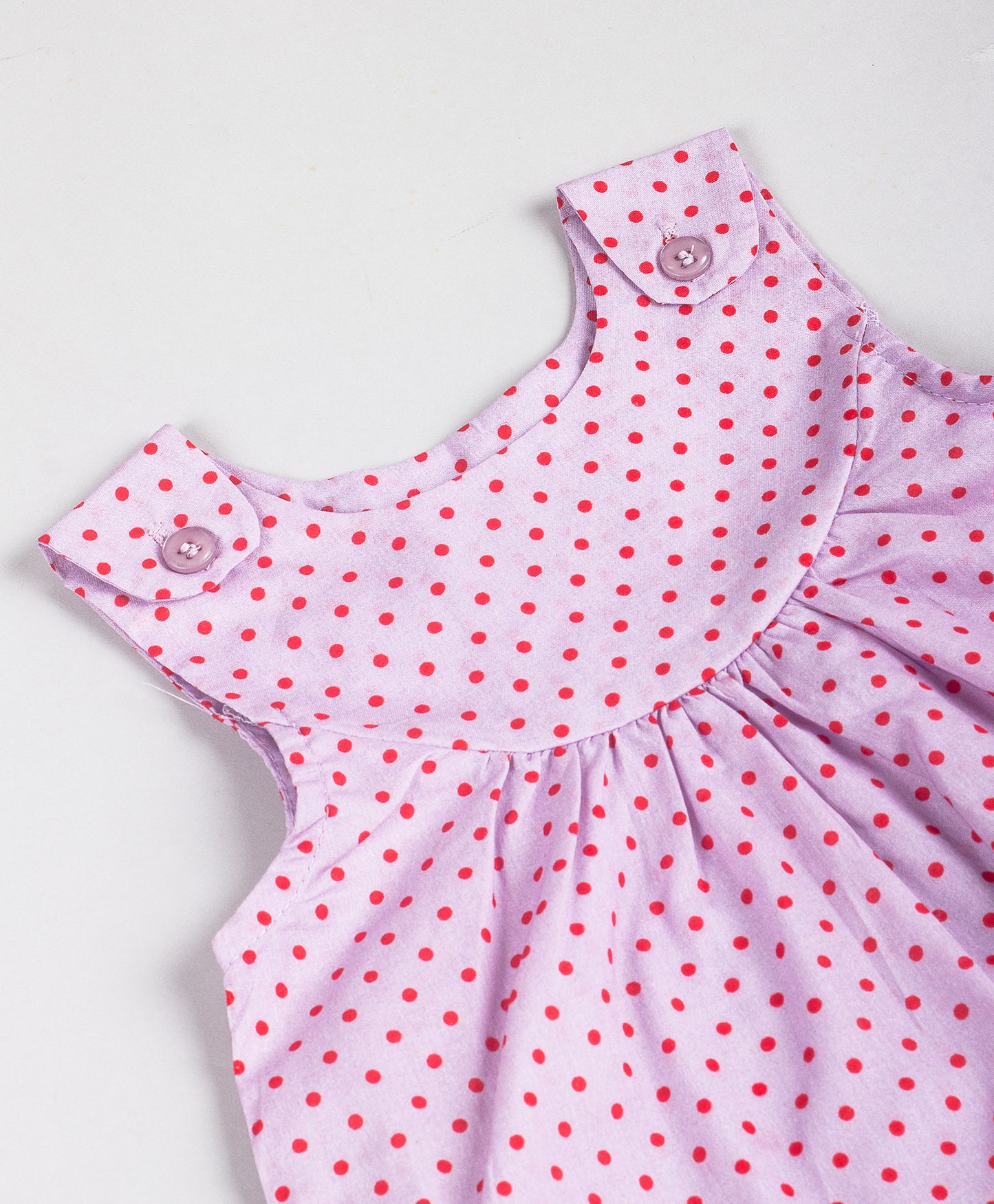 PURPLE DOT PRINT INFANT GIRLS SET