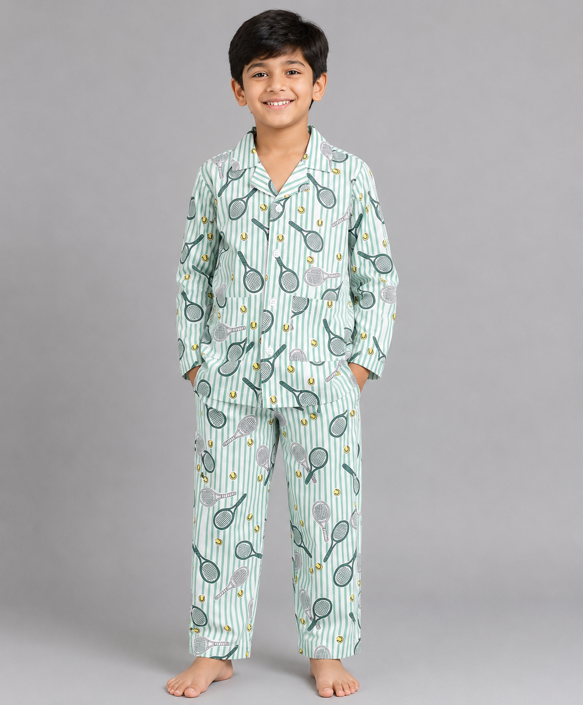 BADMINTON PRINT NIGHTSUIT