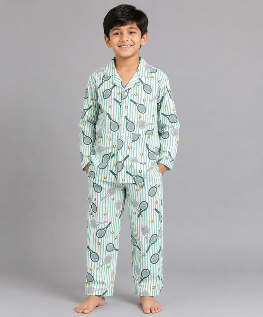 BADMINTON PRINT NIGHTSUIT