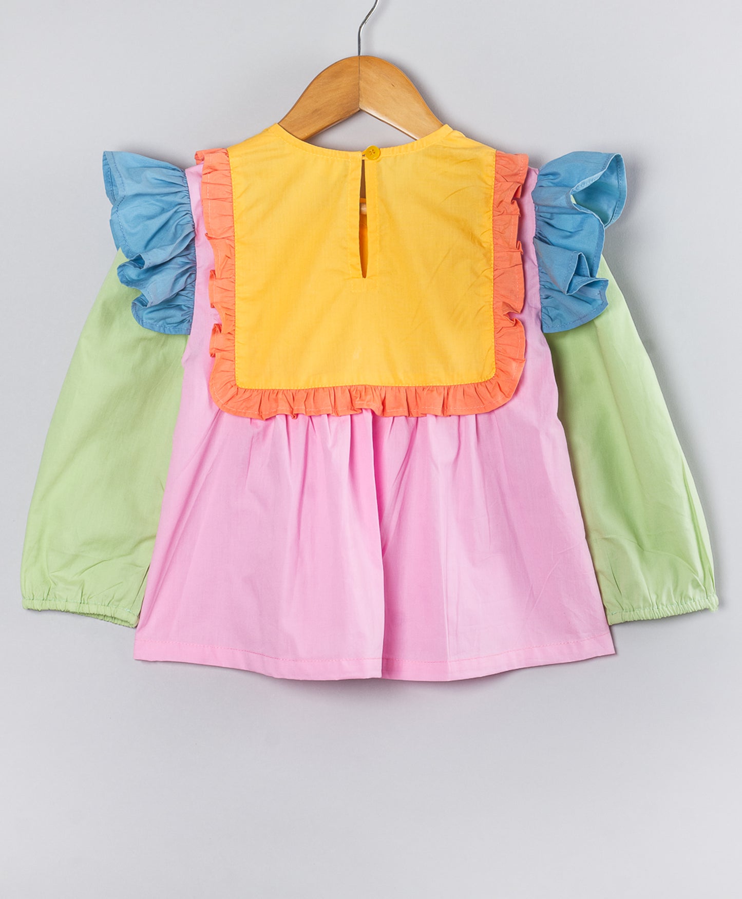 SOLID COLOR BLOCK MULTI TOP